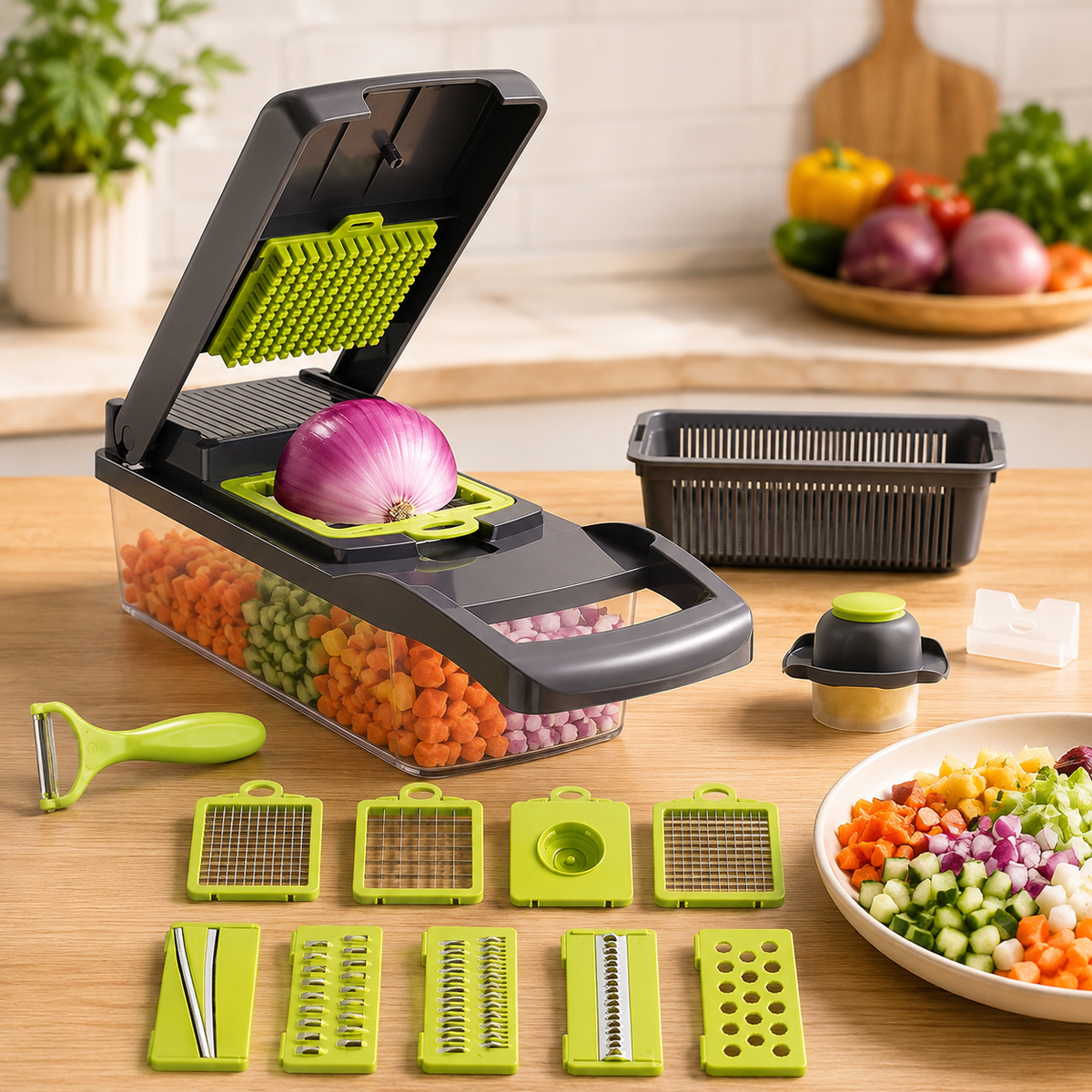 16 in 1 Multifunctional Vegetable Chopper and Slicer