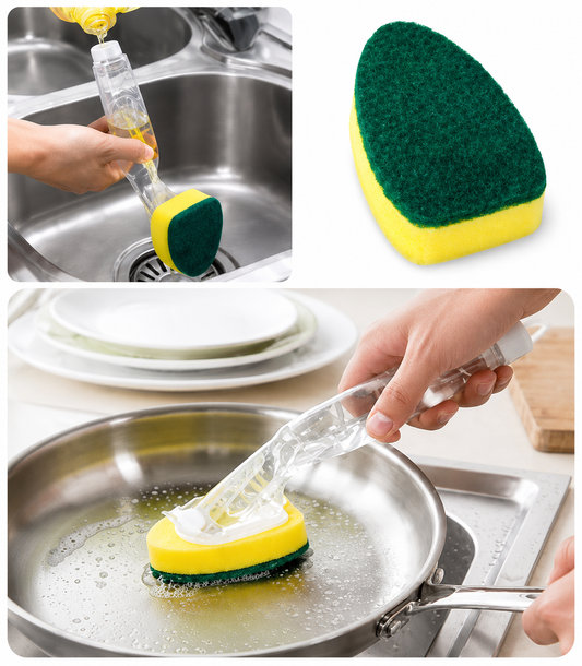 Easy Clean Dish Wand (with 3 Replacement Sponges)