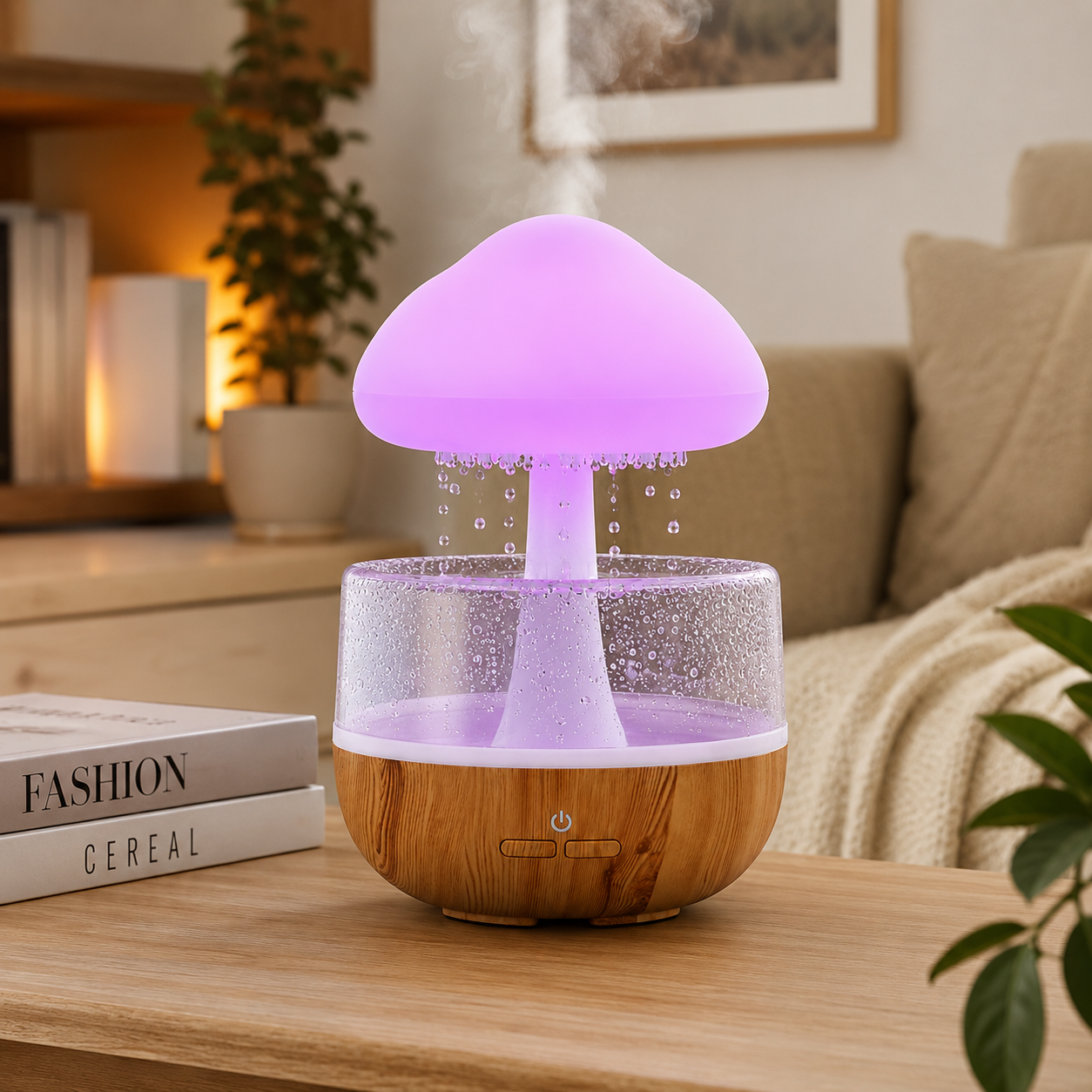 Lavender Mushroom Humidifier Diffuser