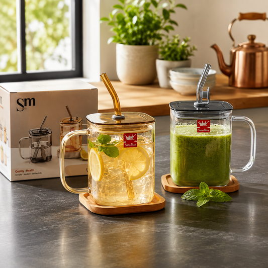 Modern Glass Tea Infuser Mug