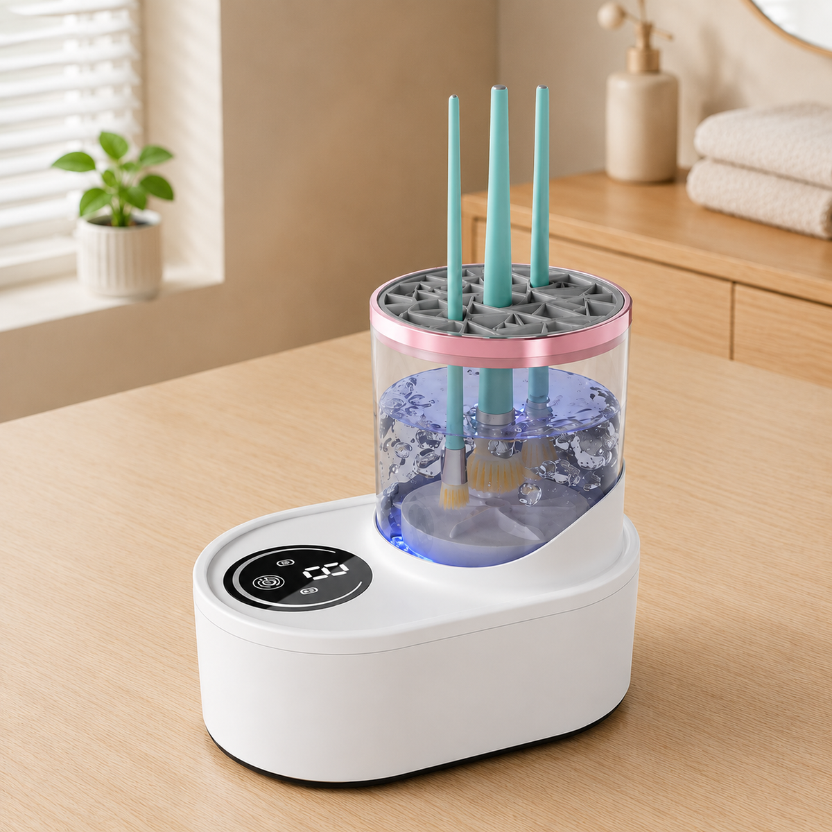 Automatic Portable 3in1 Makeup Brush Cleaner