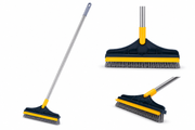 Soapy Scrub Brush on Wet Bathroom Tiles