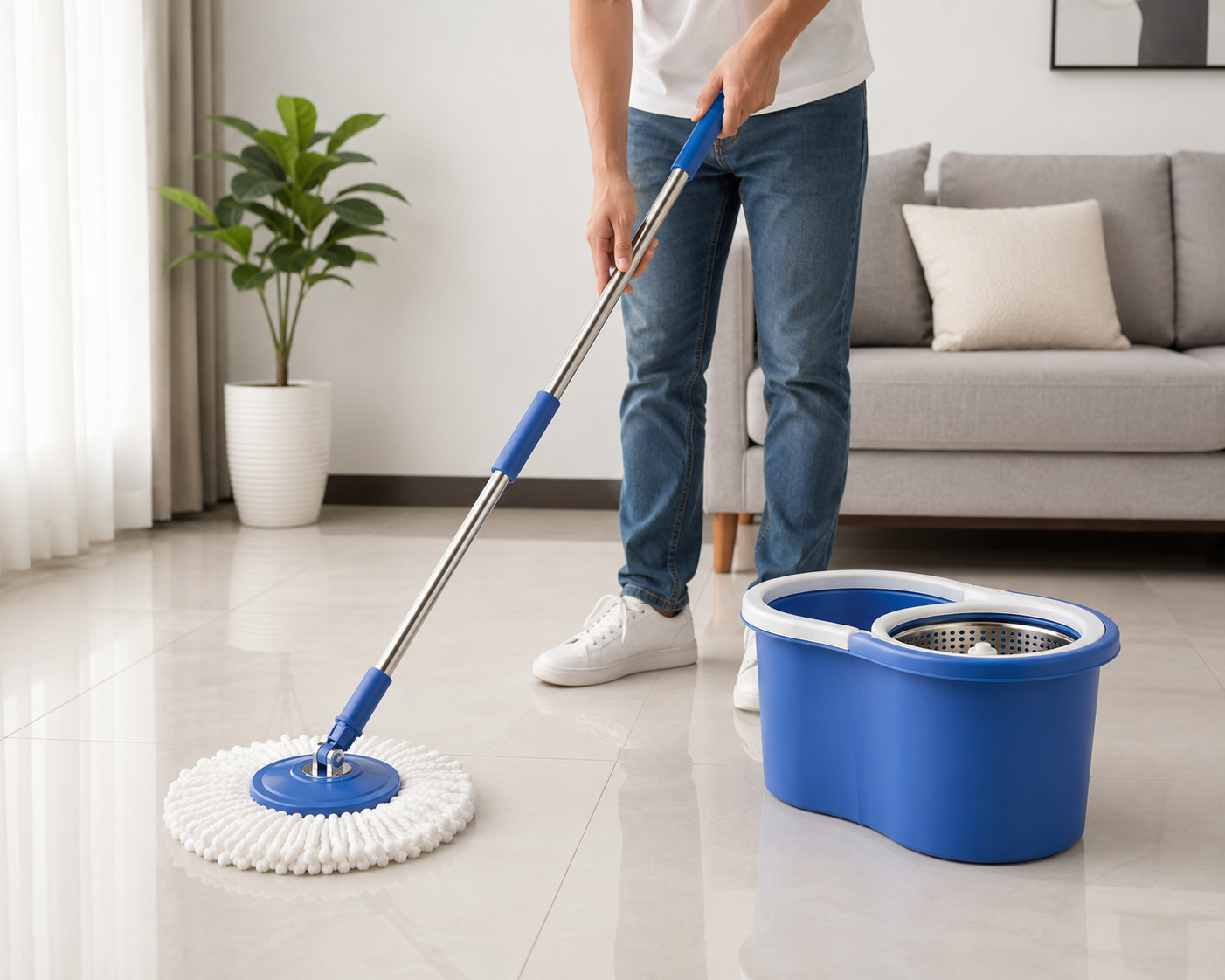 Spin Mop & Bucket Set