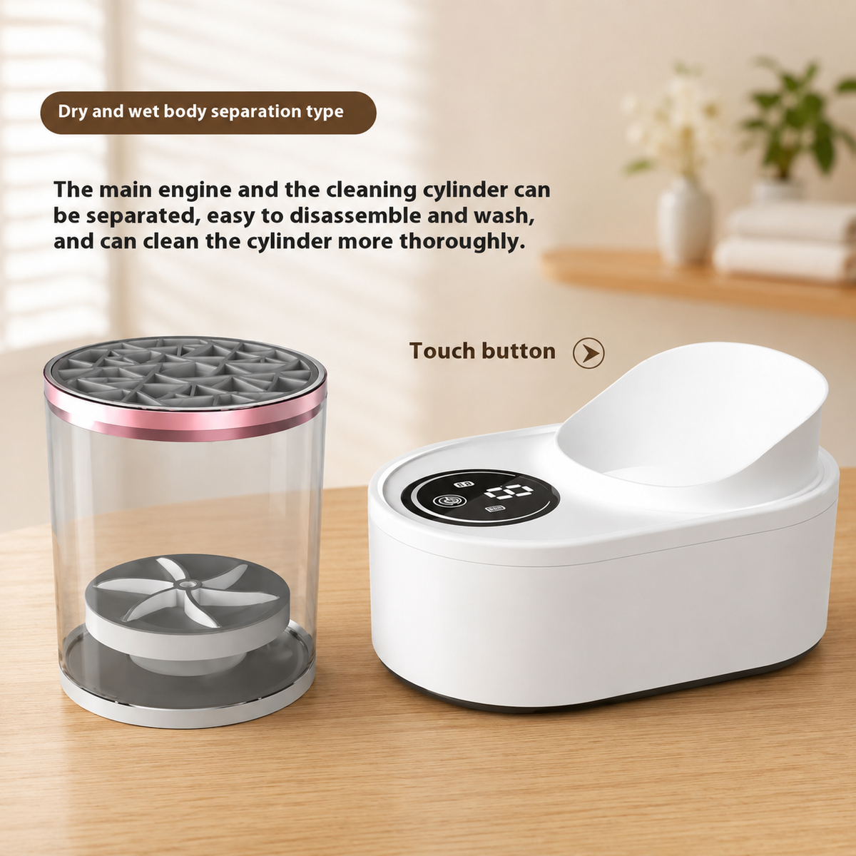 Automatic Portable 3in1 Makeup Brush Cleaner