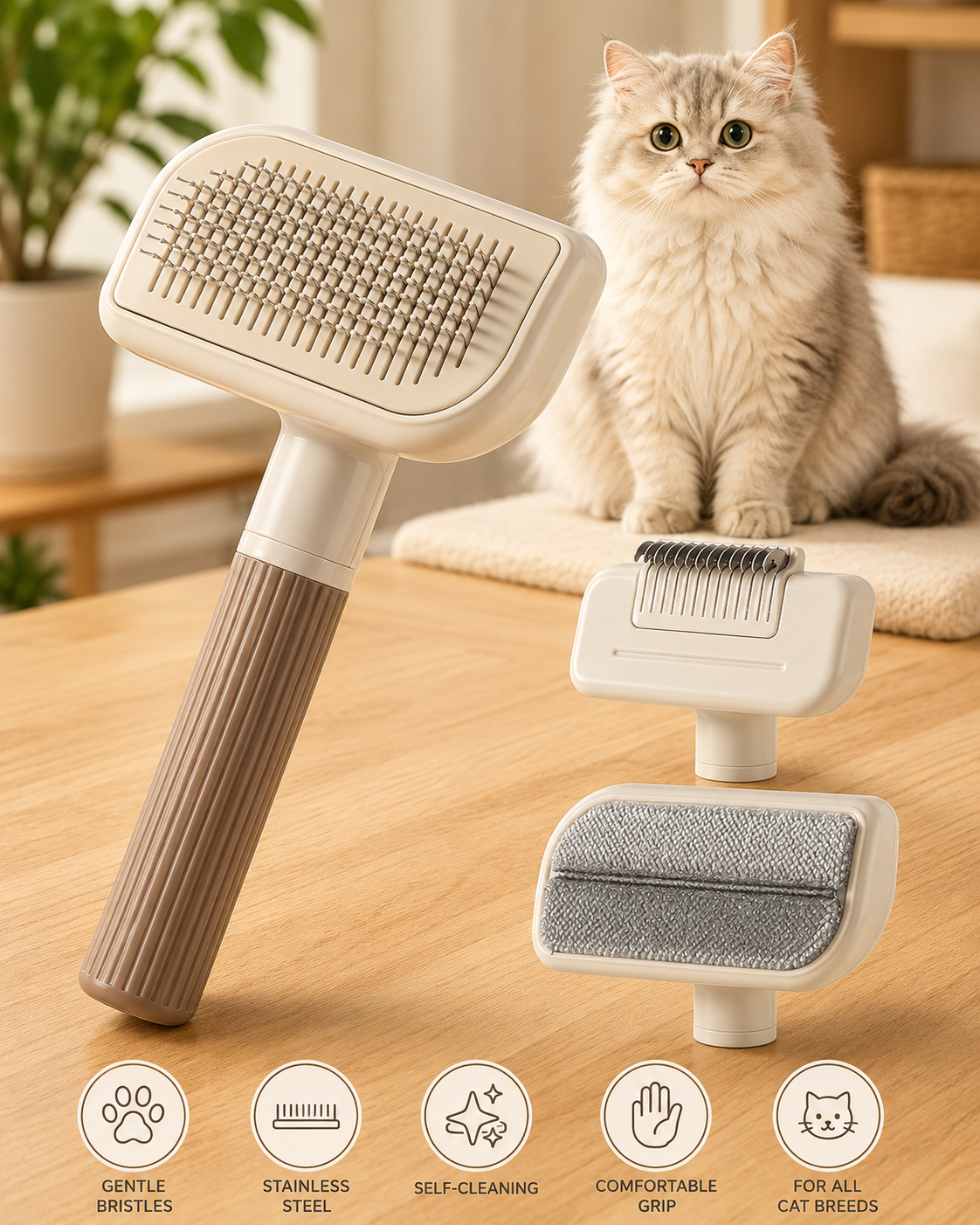 3-in-1 Multifunctional Pet Grooming Comb